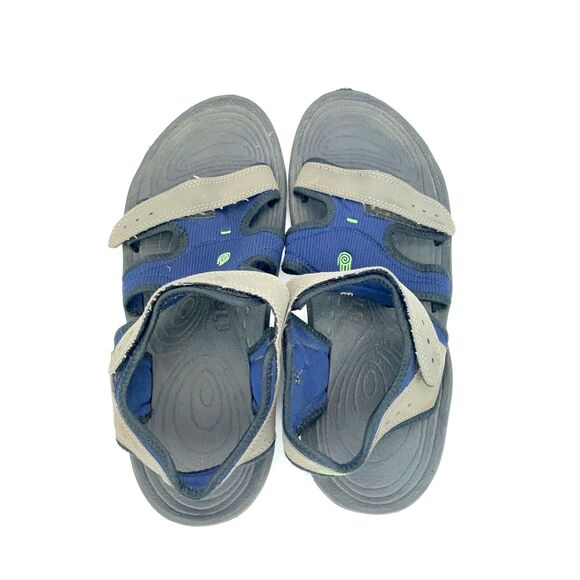 Teva Original Blue Brown Hook and Loop Sports Sandals F3001D  Teva Original Blue Brown Hook and Loop Sports Sandals F3001D Mens US 12 EU 45.5